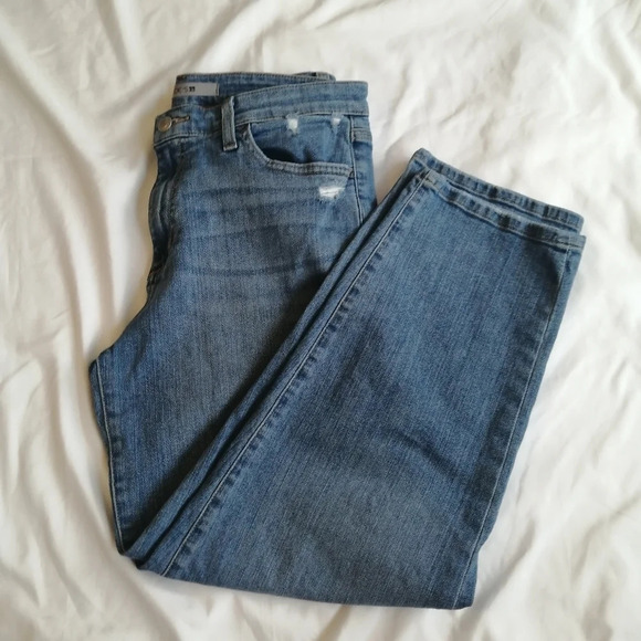 Joe's Jeans Rosalia Boyfriend High Rise Jeans Ankle Light Distressing 29 (8) - Picture 5 of 16
